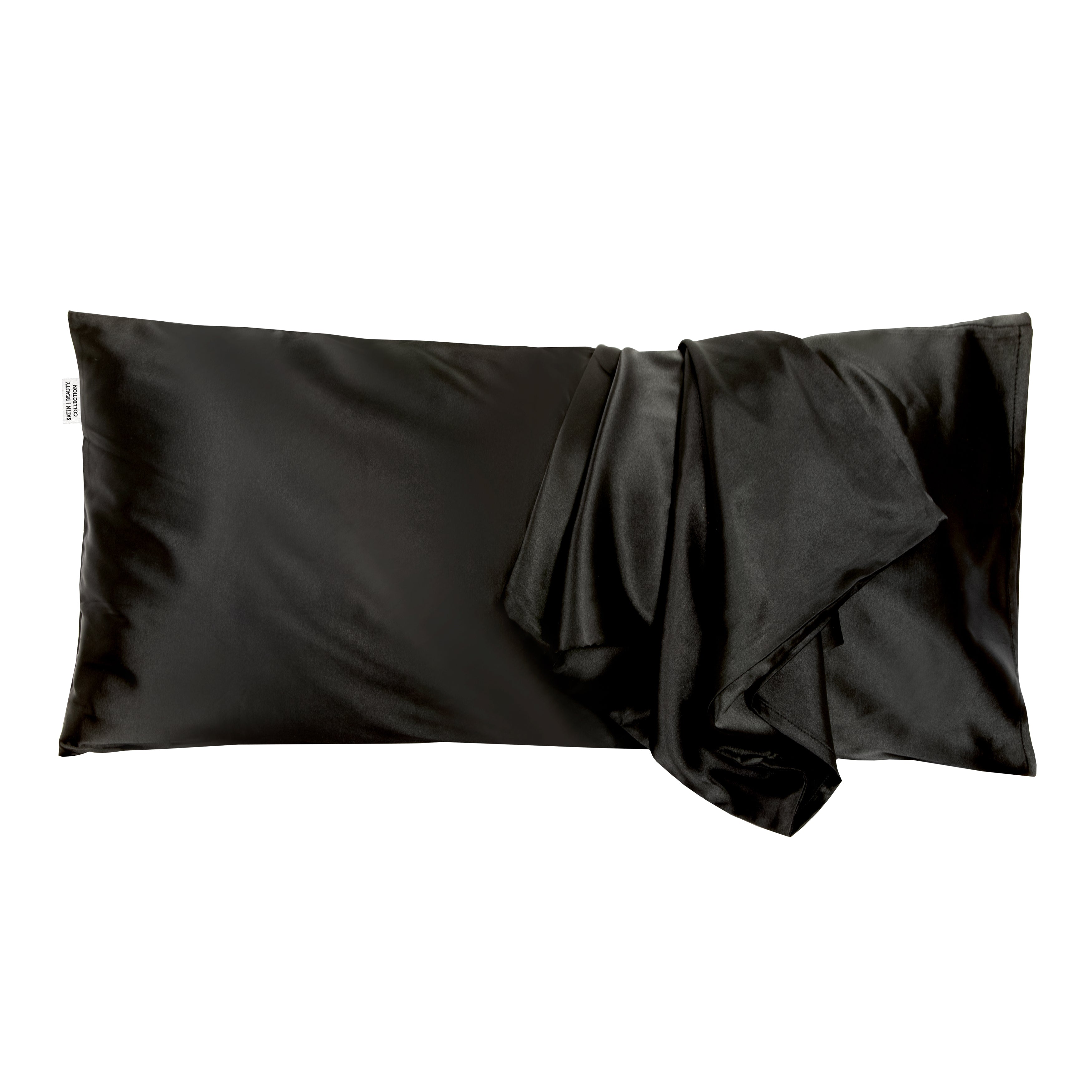 Satin Pillow - Zwart (40x80)